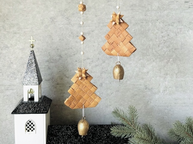 ビヨルク 白樺星型 クリスマス オーナメント アドベントスター かご 6点セット ガーランド | Bjork | 北欧・白樺かご・お花コースターの